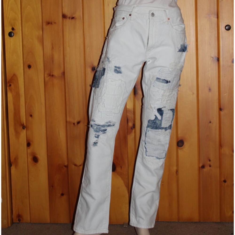 Ralph Lauren Varick Slim Distressed Jeans 32/32